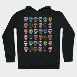 Day of the dead Sugar Skulls Halloween Hoodie